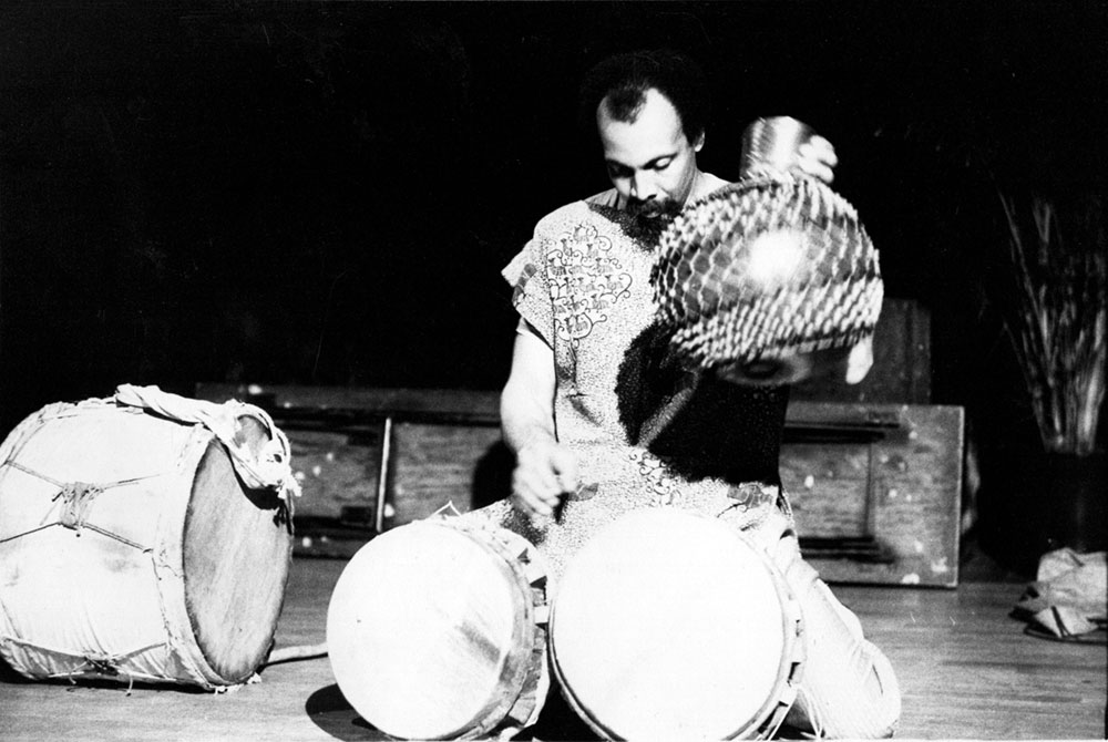 Milford Graves, 1987. Photo by Lona Foote.