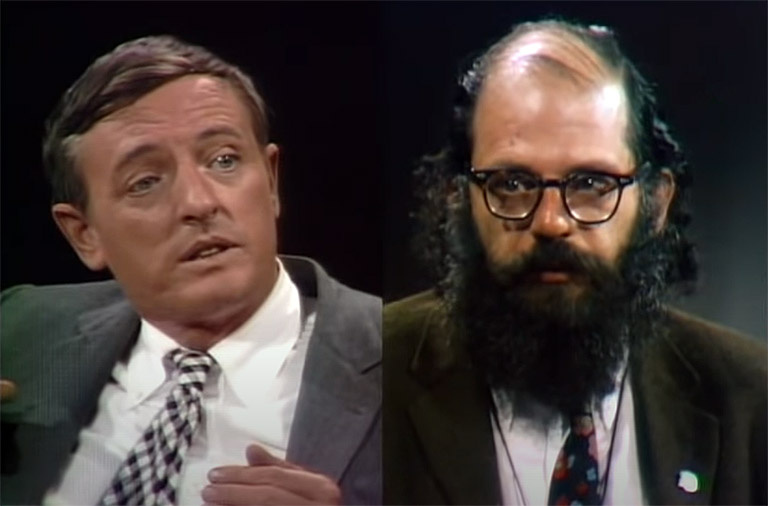 William F Buckley and Allen Ginsberg