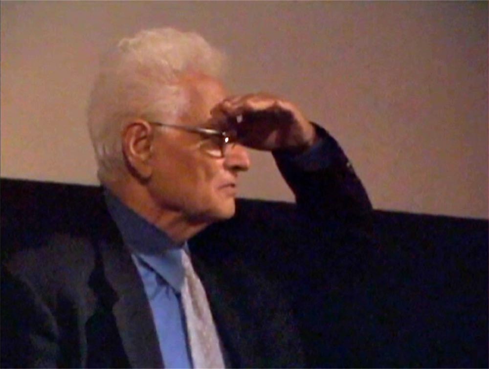 Jacques Derrida appears at Film Forum for a Q&A, 2002