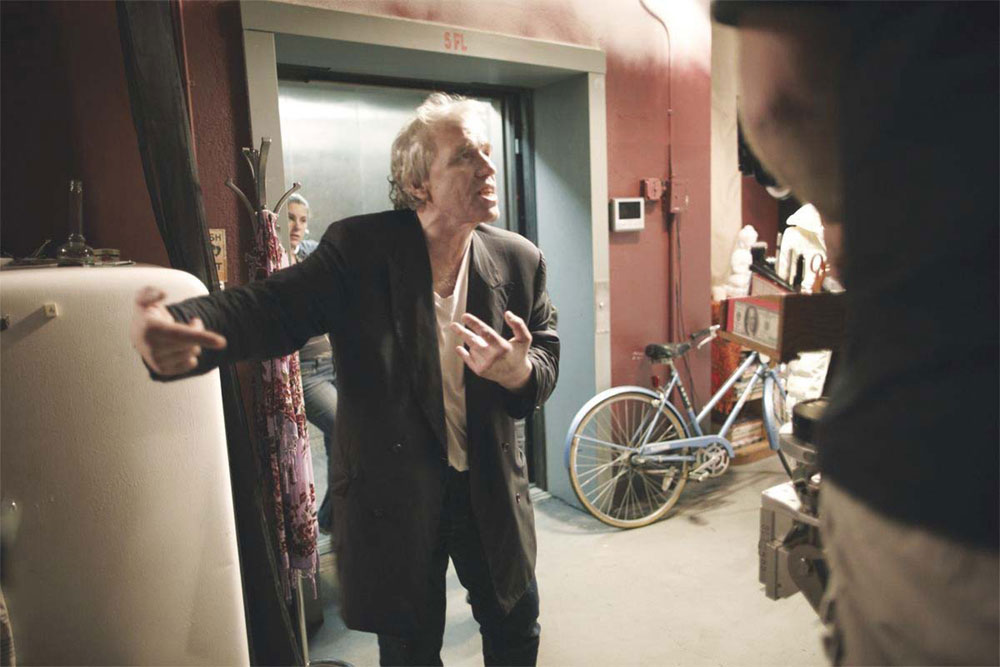 Abel Ferrara on the set of 4:44 Last Day on Earth (2011)