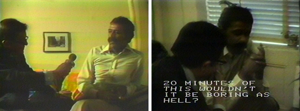 Anthony Ramos, About Media, 1977 (stills). Courtesy Electronic Arts Intermix (EAI).