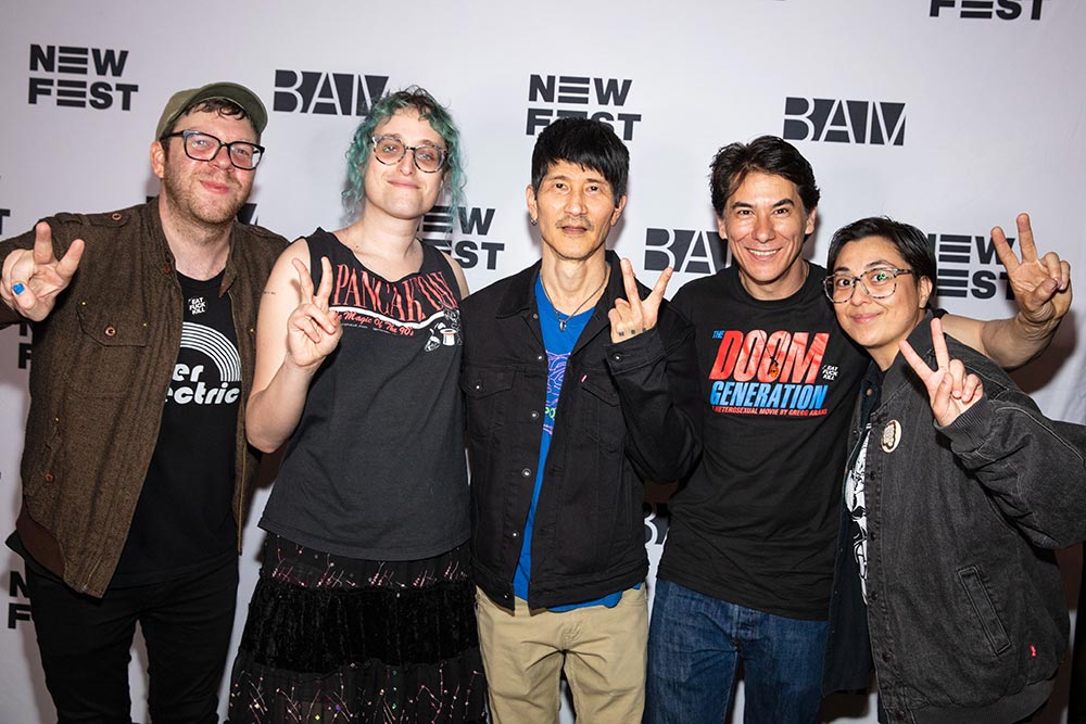 Jim Fealy, Jane Schoenbrun, Gregg Araki, and James Duval at NewFest's Queering the Canon series at BAM, 2023