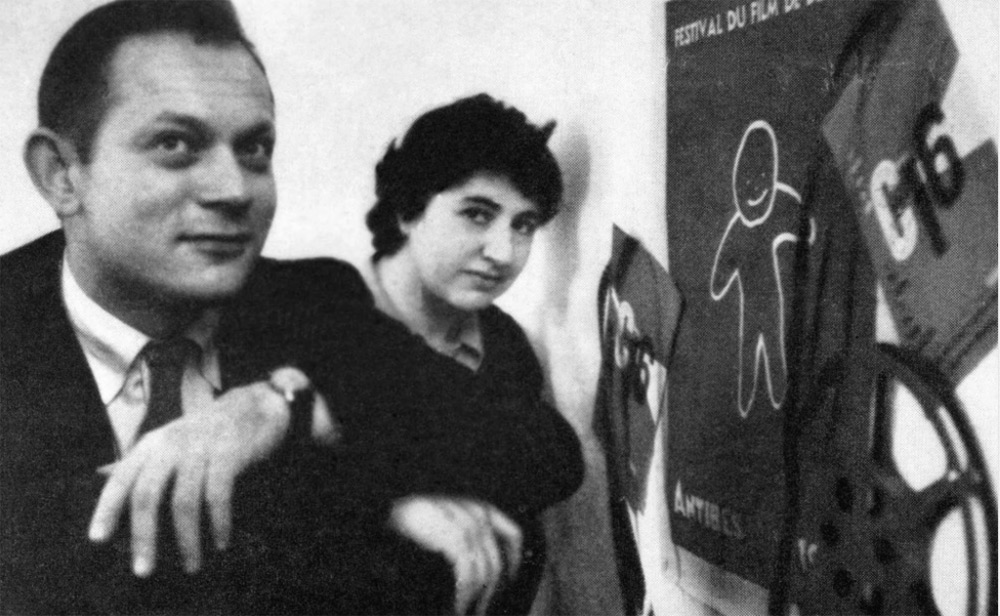 Amos Vogel and his wife, Marcia. Programming for Cinema 16, they were the first curators to present films by Cassavetes, Resnais, and Polanski. In 1963, Amos co-founded the New York Film Festival with Richard Roud and served as its program director until 1968.