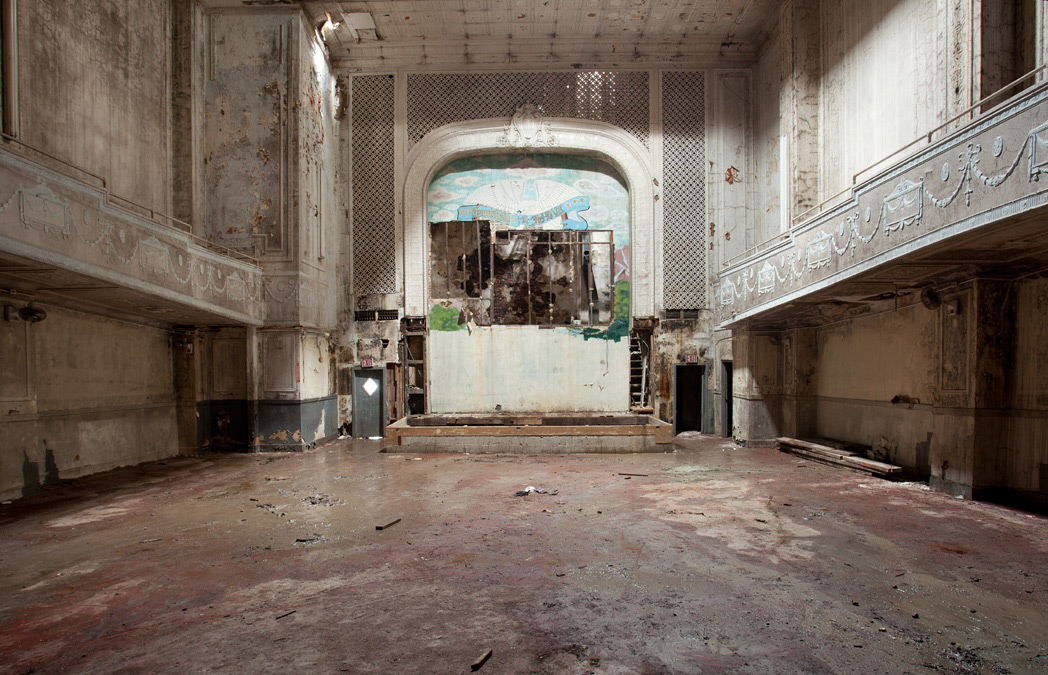 The Charles Theatre, photographed by After The Final Curtain’s Matt Lambros, shortly before its demolition in 2012. Opened in 1926 as the Bijou, the building was eventually sold to the Elim Pentecostal Church, which ran services there until a fire destroyed the interior in 2006.
