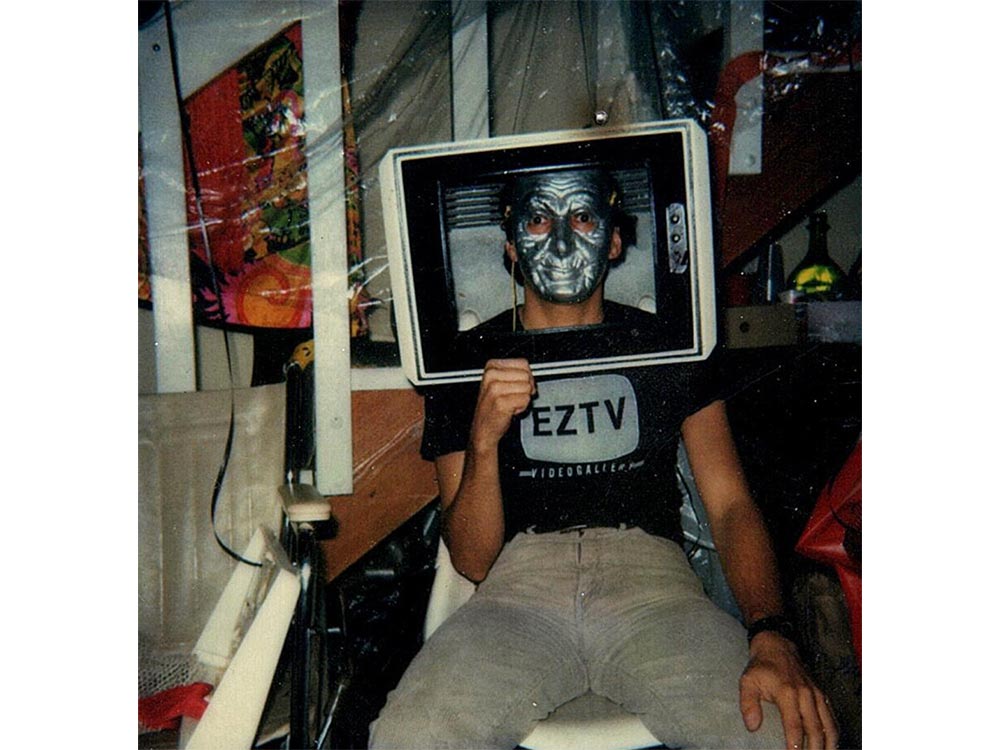 Masucci in his "Video Man" costume, 1984