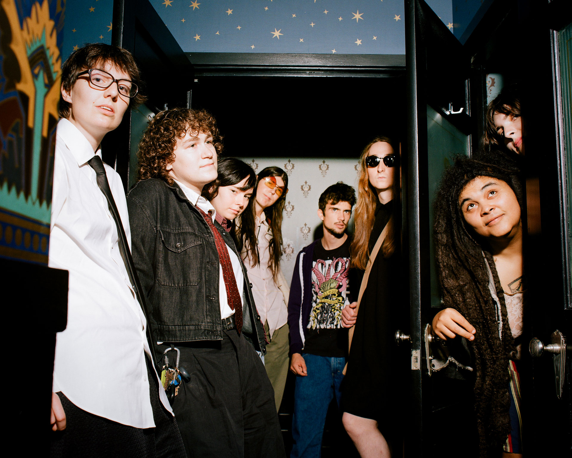 MUSCLEFEST takes a bathroom break. Photo by Jager Nachreiner.