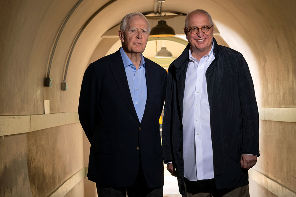 David John Moore Cornwell, aka John le Carré, and Erroll Morris