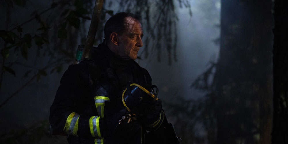 Vincent Lindon in Titane. Photo by Carole Bethuel.