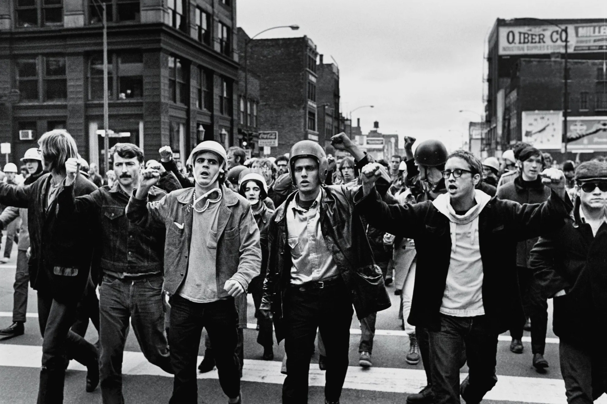 The Weathermen marching during the "Days of Rage" protests in October 1969